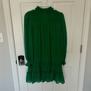 CeCe Kelly Green Dress Small Drop Waist Swing Lined St. Patrick’s Day Christmas